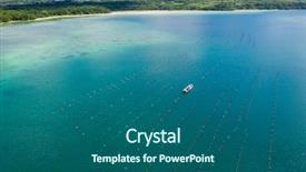  Presentation with sport - Presentation theme enhanced with wakeboarding - water sport from top background and a  colored foreground