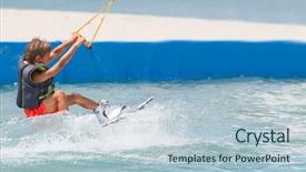  Presentation with child boy hold basket - Cool new theme with elegant simply - bright interior with sofa backdrop and a light gray colored foreground