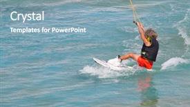  Presentation with child boy hold basket - Slides having wakeboarding - young child boy wake boarding background and a  colored foreground