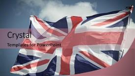  Presentation with united kingdom - Slide set enhanced with wales united kingdom - flag of uk close up background and a coral colored foreground