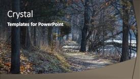  Presentation with trail - Presentation enhanced with waling-trail-in-a-park background and a dark gray colored foreground
