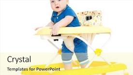  Presentation with baby walk - Theme enhanced with walk by means of baby background and a blonde colored foreground