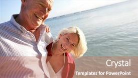  Presentation with seniors - Slide deck featuring walk by the edge background and a coral colored foreground