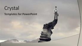  Presentation with walk faith - Beautiful PPT theme featuring walk faith - i will do it anyway backdrop and a light gray colored foreground