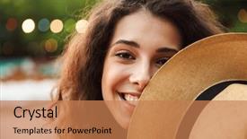  Presentation with part time job during studies - Cool new PPT theme with walk in green park backdrop and a coral colored foreground