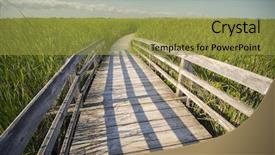  Presentation with wooden board for oktoberfest - Presentation design consisting of walk on pelee point conservation background and a gold colored foreground