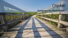  Presentation with walk - Colorful presentation design enhanced with walk on pelee point conservation backdrop and a light blue colored foreground