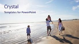  Presentation with walking - Colorful presentation theme enhanced with cloggs - traditional dutch shoes clogs backdrop and a coral colored foreground.