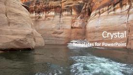  Presentation with power boats - Beautiful presentation featuring walking boats on lake powell backdrop and a coral colored foreground