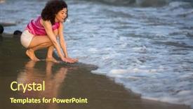  Presentation with race - Presentation theme having walking dead - young mixed race woman background and a  colored foreground