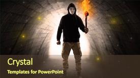  Presentation with ugly duckling - Colorful presentation enhanced with walking in a dark tunnel backdrop and a tawny brown colored foreground