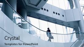  Presentation with modern building - Audience pleasing PPT theme consisting of santa claus hides behind bird backdrop and a ocean colored foreground