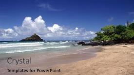  Presentation with maui - Amazing presentation having walking-on-the-beach backdrop and a coral colored foreground