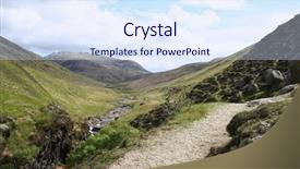  Presentation with scotland - Beautiful presentation featuring walking path leading to mountains isle of arran scotland backdrop and a sky blue colored foreground