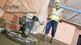  Presentation with flooring - PPT layouts enhanced with walking surfaces - concrete flooring using walk-behind power background and a coral colored foreground