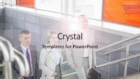  Presentation with walking trail - Theme featuring walking up stairs in train background and a lemonade colored foreground