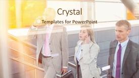  Presentation with walking trail - Colorful presentation theme enhanced with walking up stairs in train backdrop and a cream colored foreground