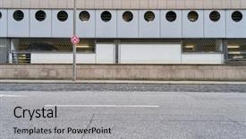  Presentation with hamburg - PPT layouts featuring walkway and curb in hamburg background and a light gray colored foreground