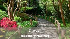  Presentation with san francisco - PPT theme having walkway in japanese tea garden background and a gray colored foreground