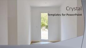  Presentation with house building - PPT theme consisting of wall-and-ceiling-painting background and a  colored foreground