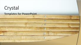  Presentation with wall partition - Presentation theme featuring wall and space for text background and a  colored foreground