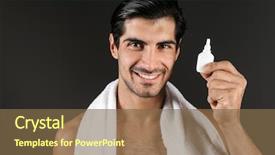  Presentation with nasal - Audience pleasing presentation design consisting of dark wall background holding nasal backdrop and a  colored foreground