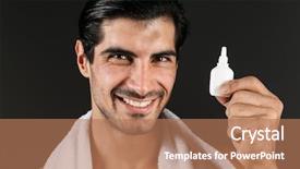  Presentation with nasal - PPT layouts enhanced with dark wall background holding nasal background and a coral colored foreground