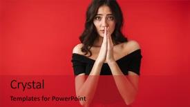  Presentation with hopeful - Theme enhanced with wall background make please hope background and a  colored foreground