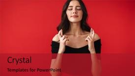  Presentation with hopeful - Colorful slide deck enhanced with wall background make please hope backdrop and a  colored foreground