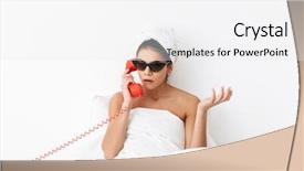  Presentation with bed - Slides having wall background wearing sunglasses talking background and a white colored foreground