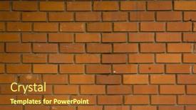 Presentation with brick wall texture - Theme featuring wall brick pattern background texture background and a tawny brown colored foreground