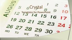  Presentation with august - Cool new presentation theme with days months - wall calendar august month your backdrop and a cream colored foreground
