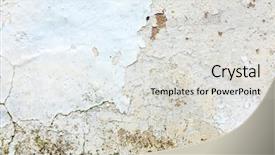  Presentation with cement paint - PPT layouts having wall cement surface with worn background and a light gray colored foreground