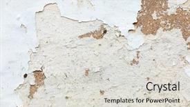  Presentation with cement paint - Audience pleasing slide deck consisting of wall cement surface with worn backdrop and a light gray colored foreground