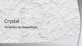  Presentation with cement paint - Cool new PPT theme with wall cement surface with worn backdrop and a light gray colored foreground