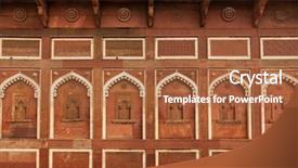  Presentation with india fort - Colorful PPT theme enhanced with mussels shrimp octopus restaurant backdrop and a dark gray colored foreground