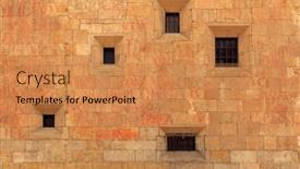  Presentation with facade - Presentation theme enhanced with wall-facade-historic-salamanca background and a  colored foreground