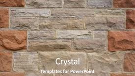  Presentation with 19th century - Cool new PPT theme with wall from a 19th century backdrop and a coral colored foreground