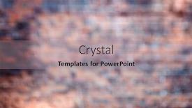  Presentation with blurred bokeh - Cool new PPT theme with wall-from-bricks-in-bokeh backdrop and a light gray colored foreground
