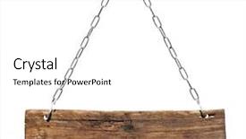  Presentation with wood - Slide deck with wall hangings - wood sign background and a white colored foreground