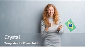  Presentation with vintage philippines flag on grunge - Cool new PPT layouts with wall holding flag of brazil backdrop and a gray colored foreground