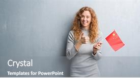  Presentation with china flag - Audience pleasing theme consisting of wall holding flag of china backdrop and a gray colored foreground