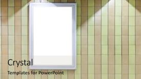  Presentation with go to shin okubo subway - Theme consisting of wall in subway underground background and a mint green colored foreground