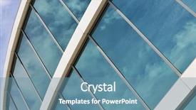  Presentation with building - Presentation theme enhanced with wall of an office building background and a  colored foreground