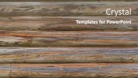  Presentation with old house - Amazing presentation theme having wall-of-logs backdrop and a violet colored foreground