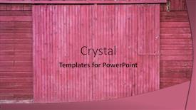  Presentation with rustic old wood texture - PPT layouts featuring wall-of-old-wooden-weathered background and a coral colored foreground