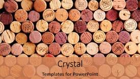  Presentation with wine - PPT layouts having wall of used wine background and a coral colored foreground