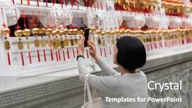  Presentation with white gold picture of wedding - Cool new slide set with wall on wenwu temple taiwan backdrop and a gray colored foreground