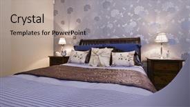  Presentation with bedroom modern - Beautiful slides featuring wall paper - modern designer bedroom with amazing backdrop and a mint green colored foreground