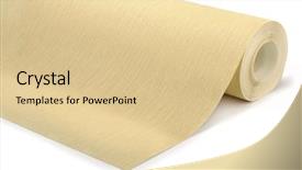  Presentation with vinyl - Presentation theme having wall paper - roll of vinyl wallpaper background and a lemonade colored foreground